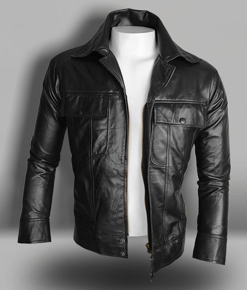 Elvis Presley Leather Jacket - XL Slim